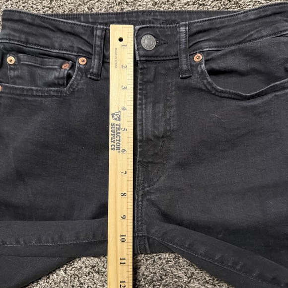 American Eagle Jeans Mens 28x32 (Fits 29x29) Airflex + Slim Straight Black - Picture 10 of 11